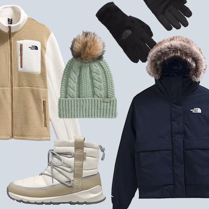Collage Image of Winter Essentials From The North Face