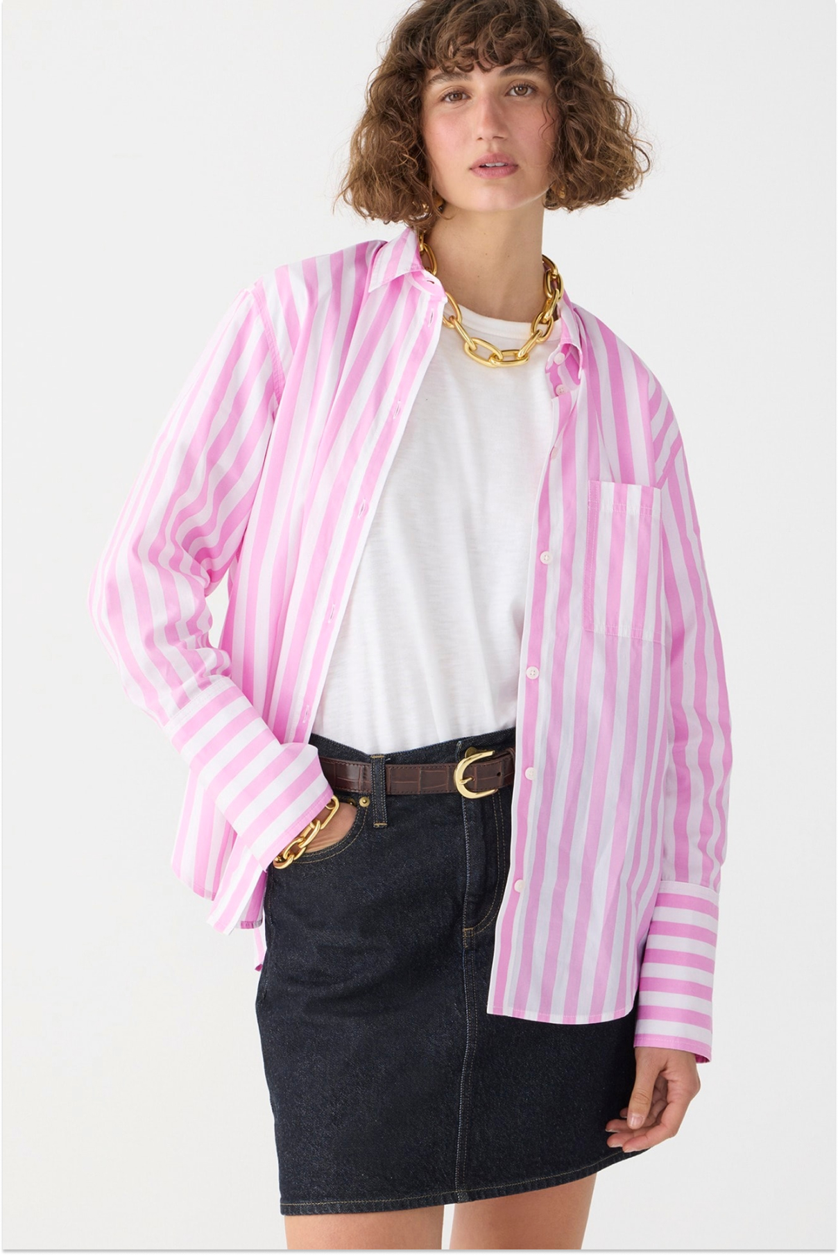 J.Crew Garçon Cotton Poplin Shirt in Stripe