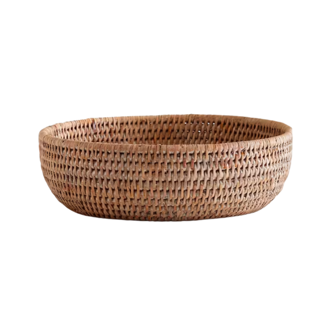 Handwoven Rattan Bowl