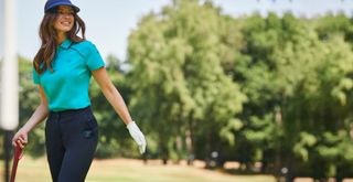 Golfer pictured wearing Crew Clothing