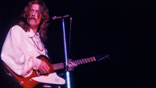 Eric Clapton performs live with Cream in 1968.