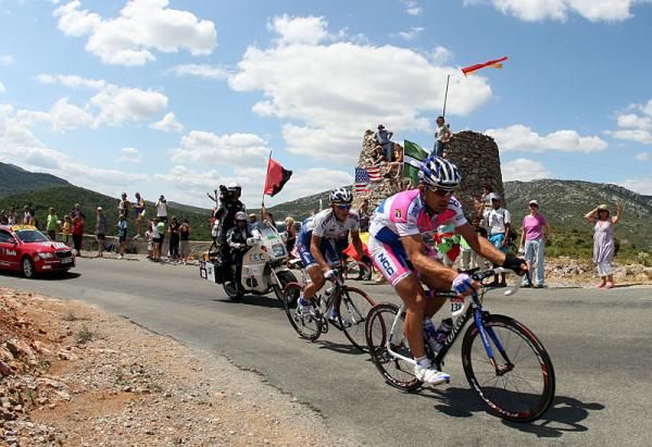 Martin Sapa (Lampre) rides in the break on stage 5.