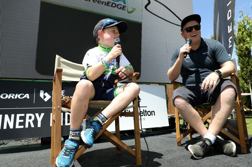 Dan Jones, the man behind the 'backstage pass' videos, interviews a young fan