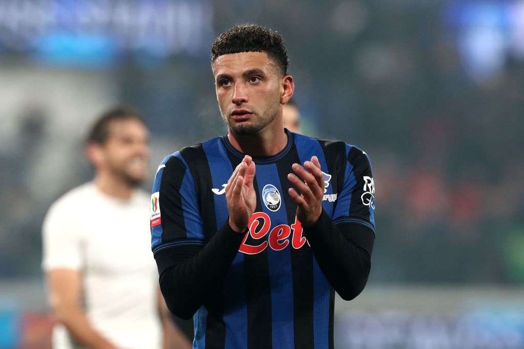 TURIN, ITALY - DECEMBER 18: Ben Godfrey of Atalanta acknowledges the fans after the Coppa Italia match between Atalanta and Cesena at Gewiss Stadium on December 18, 2024 in Bergamo, Italy. (Photo by Marco Luzzani/Getty Images) Tottenham target