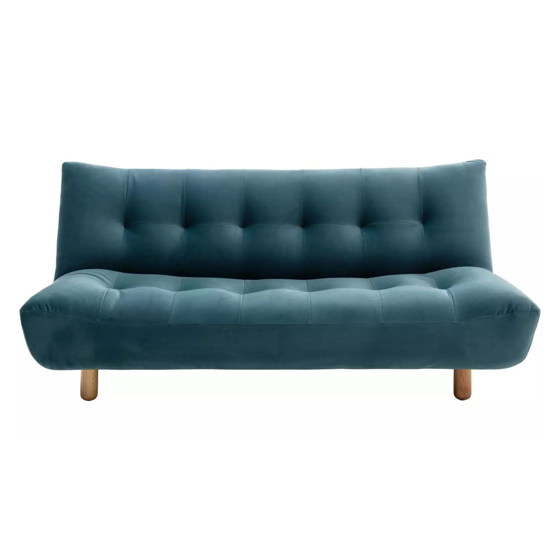 Habitat Kota 3 Seater Velvet Clic Clac Sofa Bed - Teal