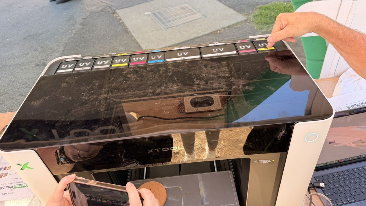 xTool 01 Omni UV printer at Open Sauce 2026