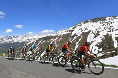 Riders at the 2019 Tour de Suisse