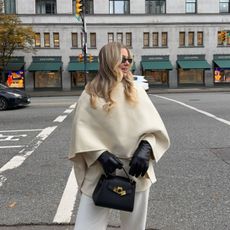 A woman outside in Vancouver during winter