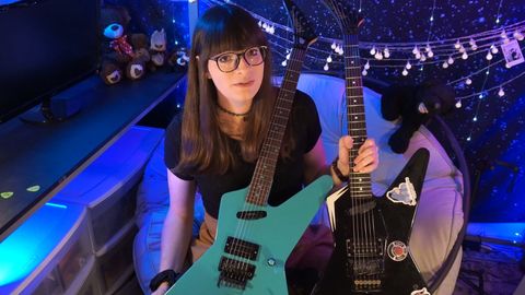 Kayla Kent built guitar by Kramer fan group | Guitar World