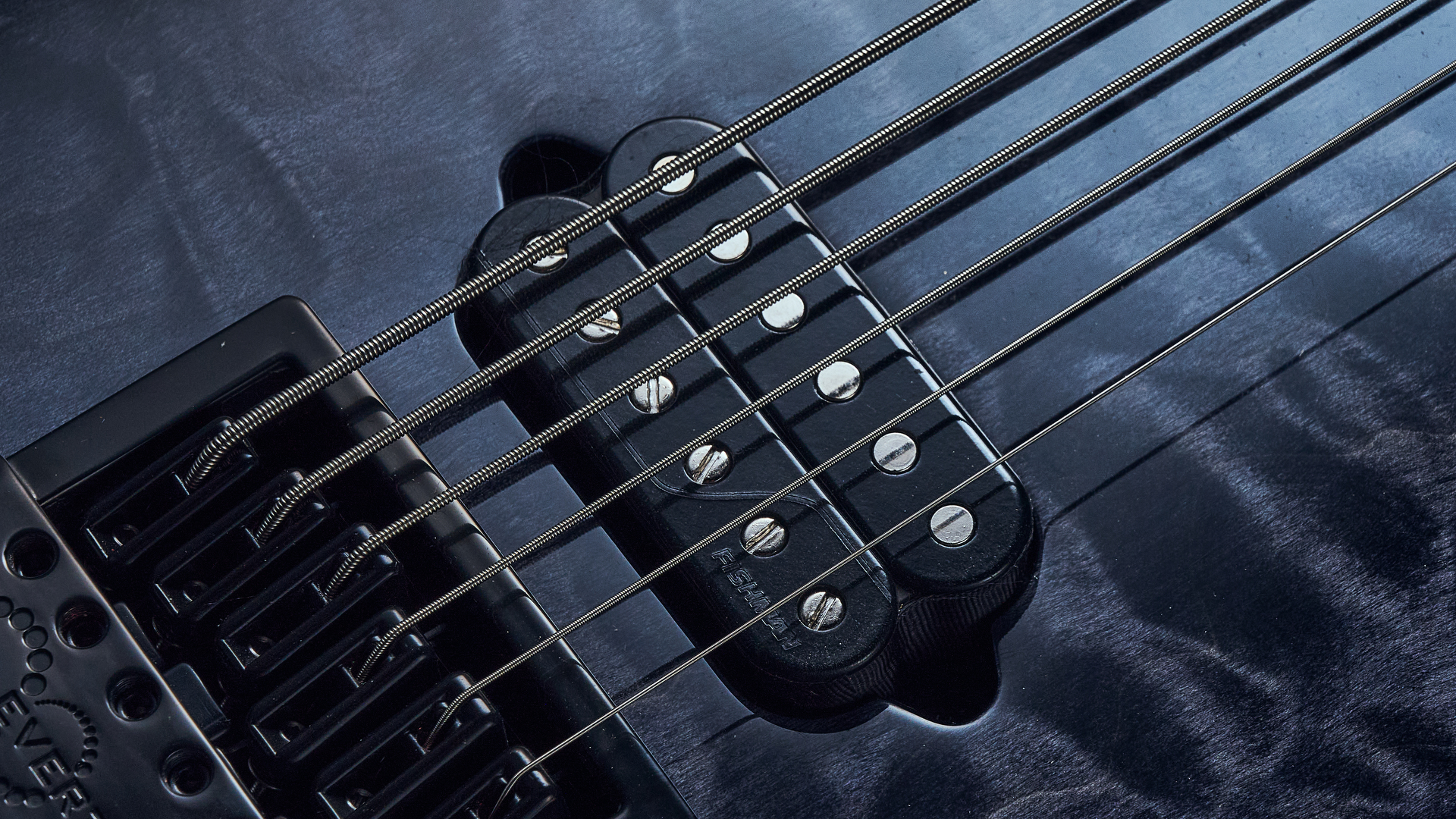 Close up of the bridge humbucker on the Jackson Signature Sleep Token IV Monarkh electric guitar