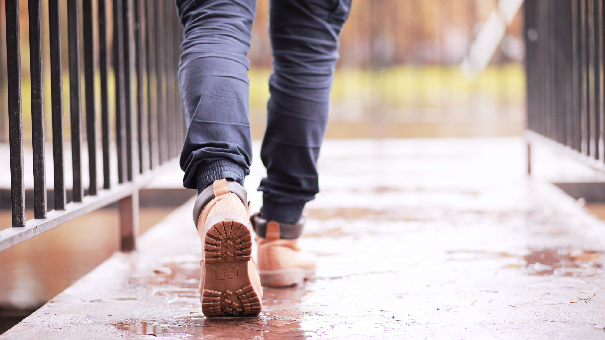 A man walking