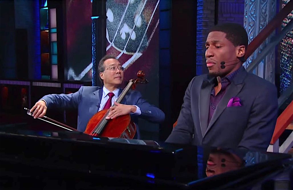 Yo-Yo Ma and Jon Batiste&amp;#039;s band perform &amp;quot;The Swan&amp;quot;