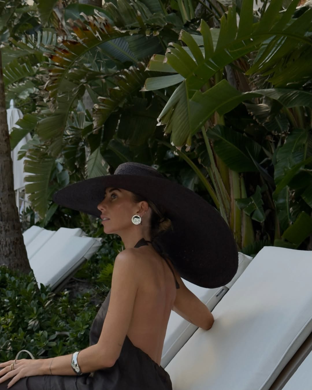Hannah wearing sun hat