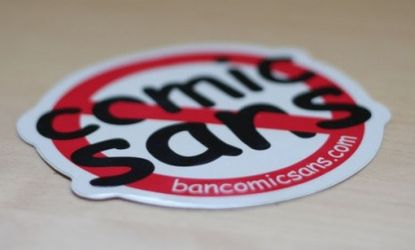 The "Ban Comic Sans" movement is gaining momentum with the help of its online presence and propaganda including stickers and sweatshirts.