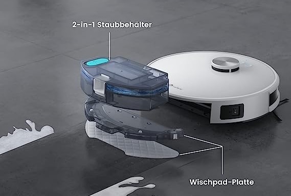 Lefant M1 Saugroboter: Staub- und Wischbehälter
