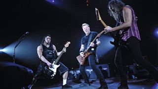 Metallica on stage 