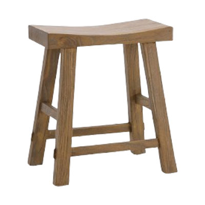 small wooden bathroom stool