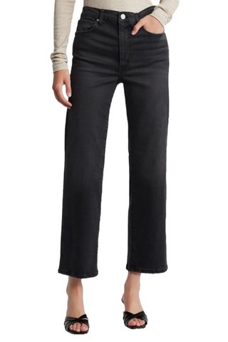 Le Sleek High Waist Ankle Straight Leg Jeans