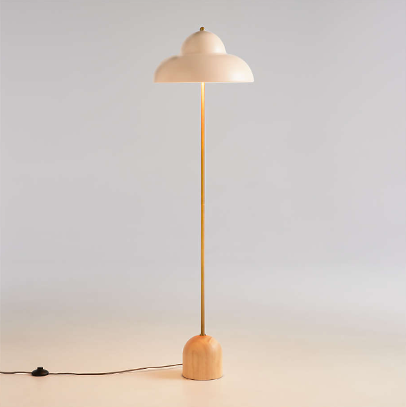 Peach Fuzz floor lamp.