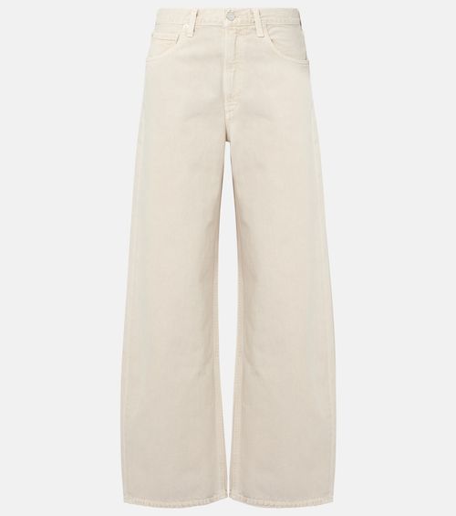 Low Curve Mid-Rise Barrel-Leg Jeans