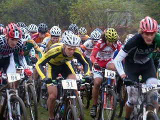 The start of the men's Division 1 collegiate short track national championships in 2008.
