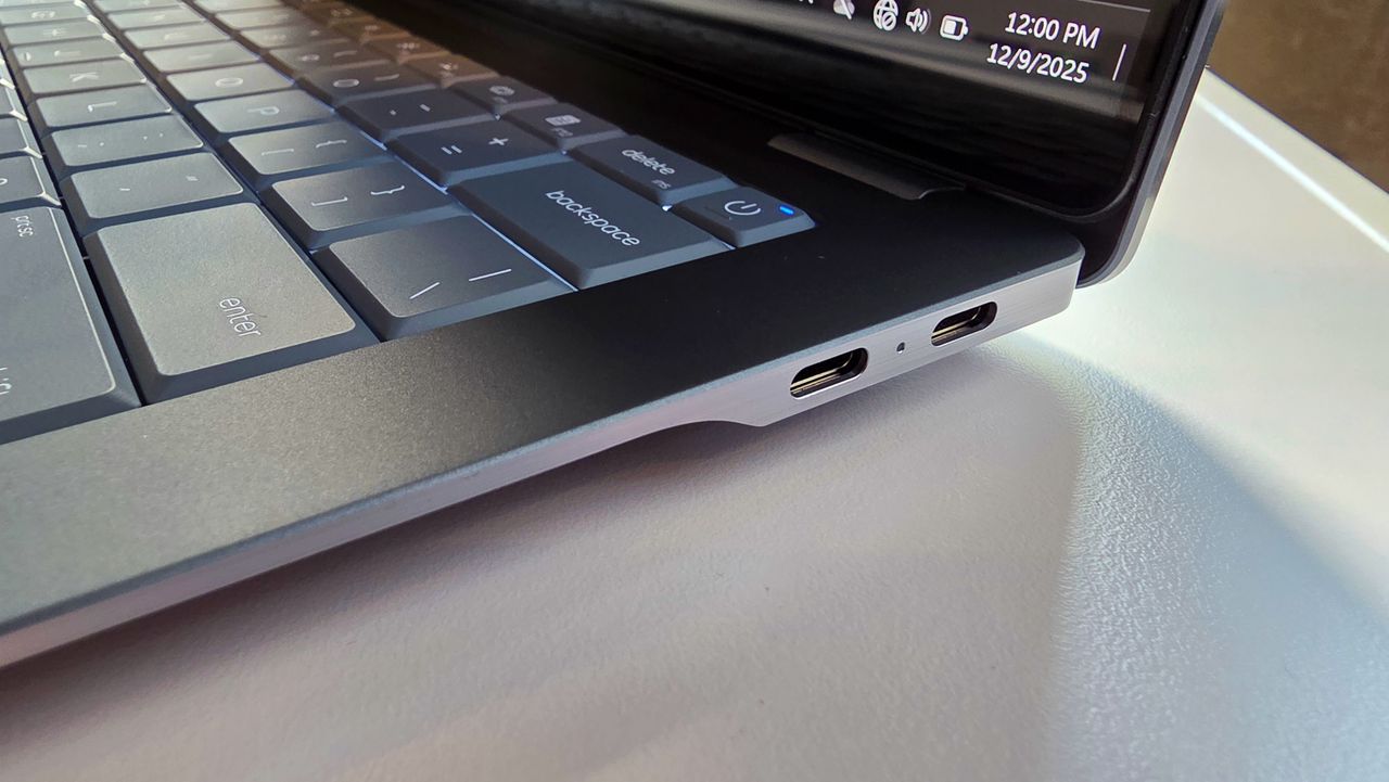 Image of the HP OmniBook Ultra 14 (G2) at CES 2026.