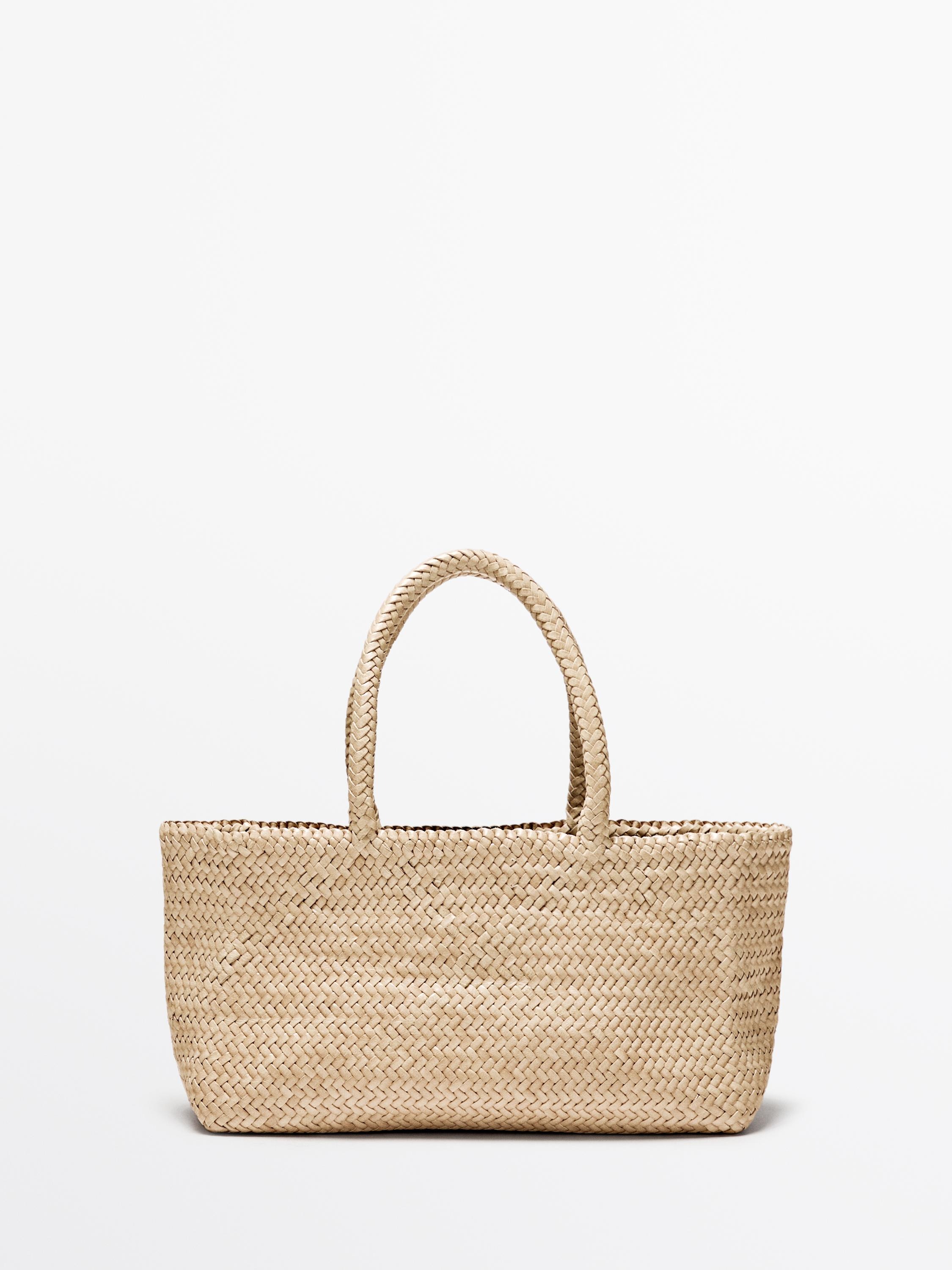 Medium Braided Nappa Leather Tote Bag