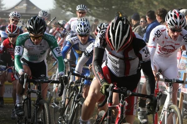 Over 40 men were in the elite field, and it a challenge to get through quickly