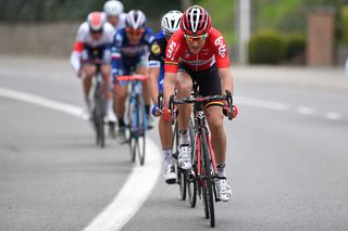 Tony Gallopin (Lotto Soudal) pushes the pace