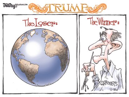 Political Cartoon U.S. Trump and Cartoonists 2016
