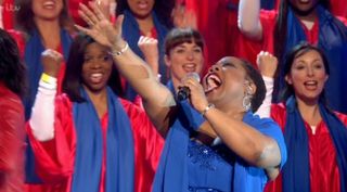 "Praise the Lord for sharing! That was completely joyous," David Walliams told 100 Voices of Gospel