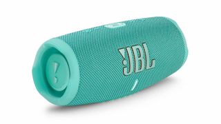 JBL Charge 5 in mint green on white background
