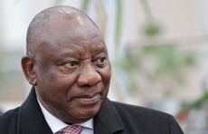 South African President Cyril Ramaphosa. 