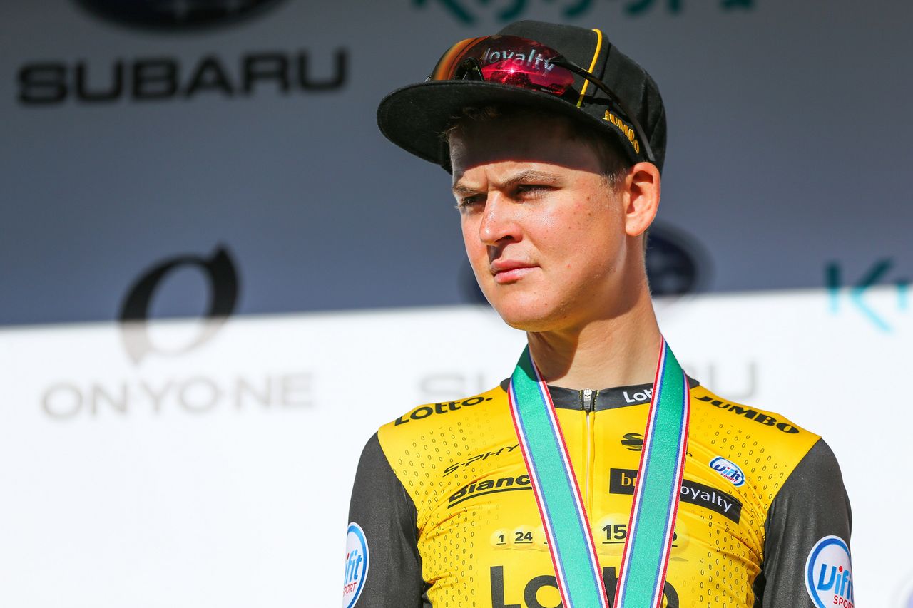 Antwan Tolhoek on the podium in the Japan Cup