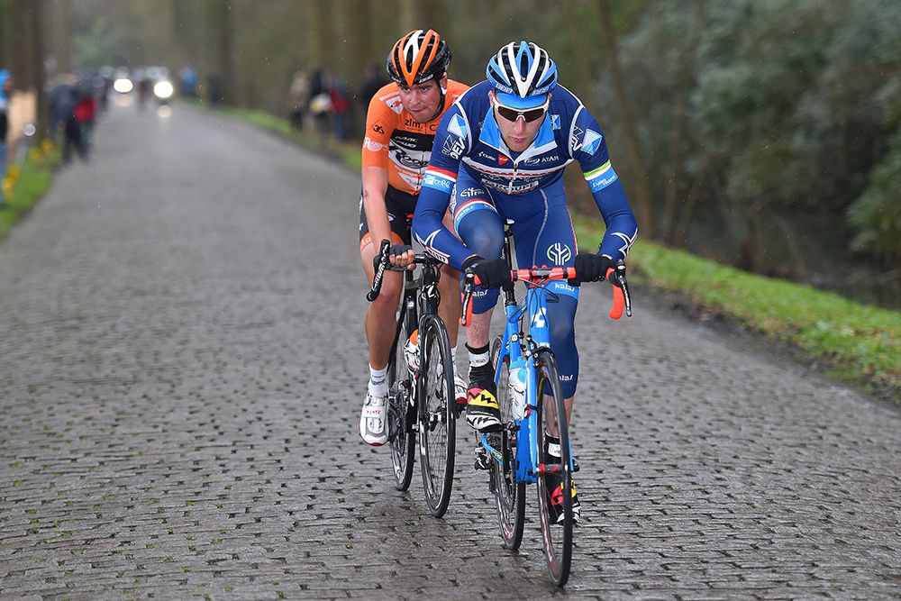 Brian Van Goethem (Roompot) and Frederik Backaert (Wanty-Groupe Gobert)