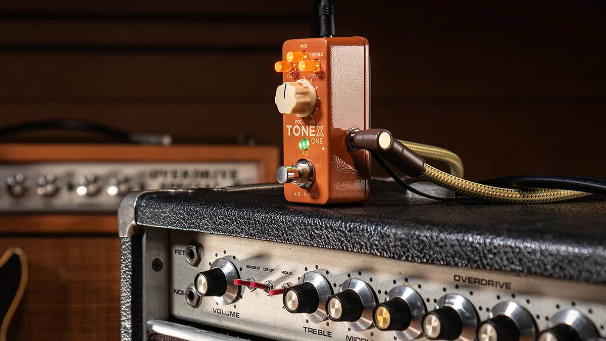 IK Multimedia Tonex One Double Special: the limited edition mini pedal comes preloaed with 20 modelled sounds from two of IK's own super-rare Dumbles.