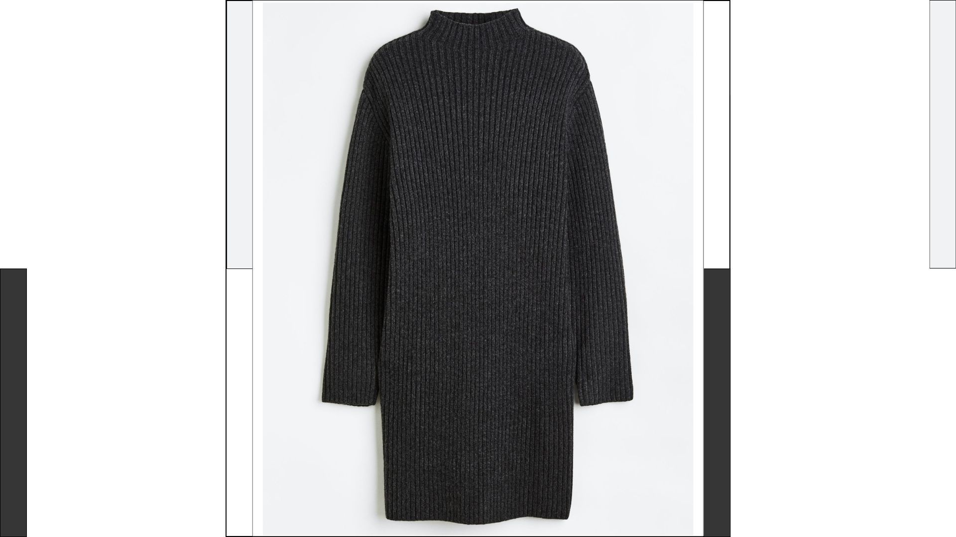 H&M Charcoal Rib-knit Dress