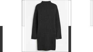 H&M Rib-knit Dress in charcoal