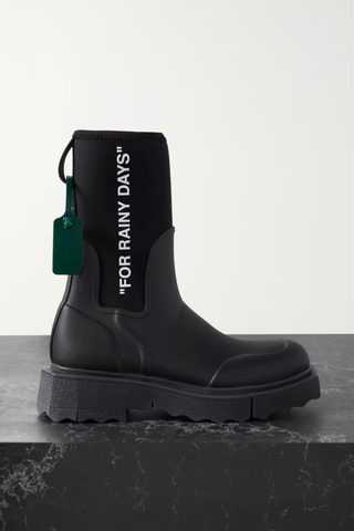 Best Rain Boots 2023 | OFF-WHITE Rubber and Jersey Ankle Boots Review