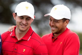 Cantlay and Schauffele laugh at the 2019 Presidents Cup