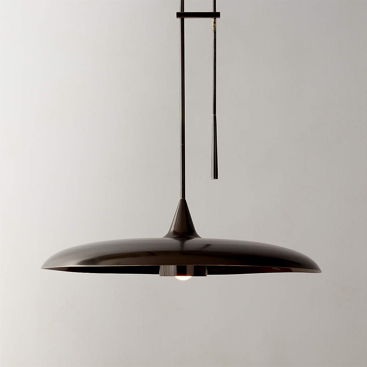 black pendant light