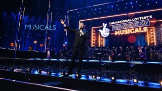 Jason Manford on stage furing The National Lottery's Big Night of Musicals 2024