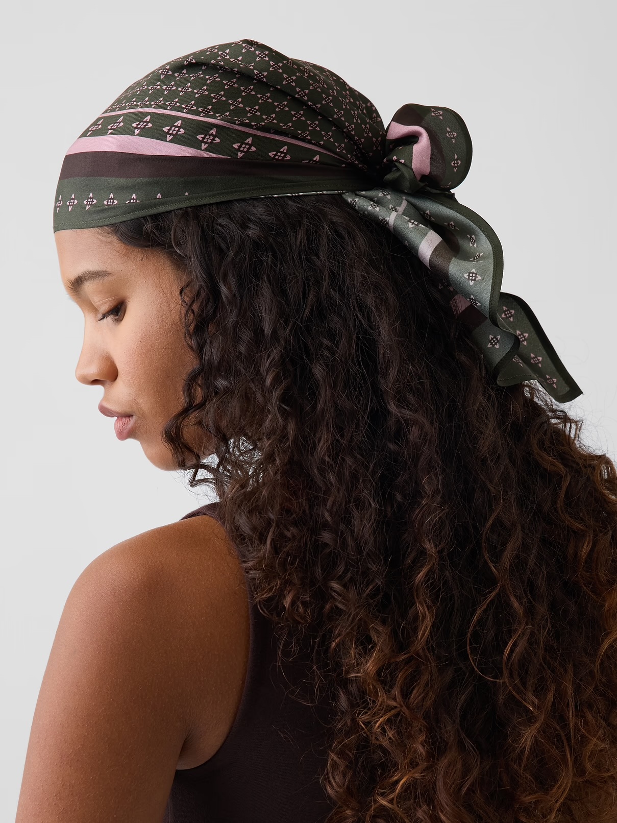 Gap, 100% Silk Oversized Triangle Bandana Scarf