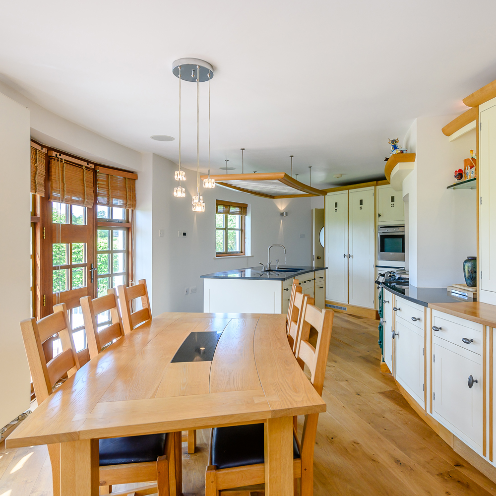dining table with wooden flooring