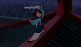 Mulan gets down to business to defeat the Huns.