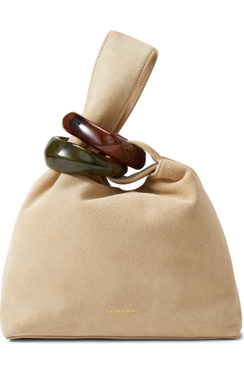 Suede Swing Top Handle Bag