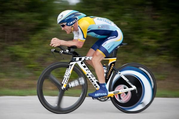 Levi Leipheimer (Astana) could only manage fifth place.