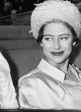 Princess Margaret before leaving to go on her honeymoon