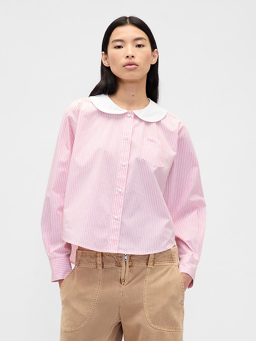 Gap &amp;times; Sandy Liang Poplin Oversized Shirt