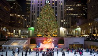 The Rockefeller Christmas Tree in New York